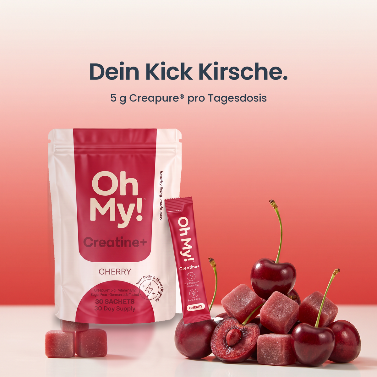 OhMy! Creatine+ Cherry – Dein Kick Kirsche
