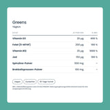 OhMy! Greens Gummies — Wirkstoffe je Portion
