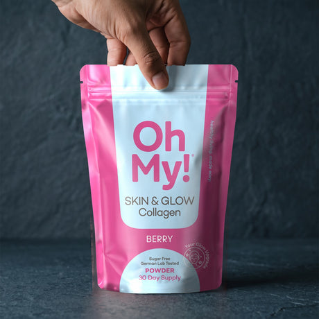 OhMy! Skin & Glow Berry in der Hand