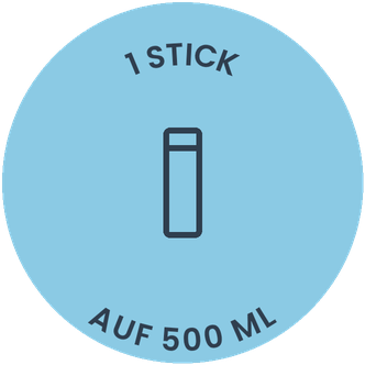 1 Stick auf 500 ml