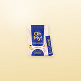 OhMy! HydroSticks Lemonade auf gelber Flaeche