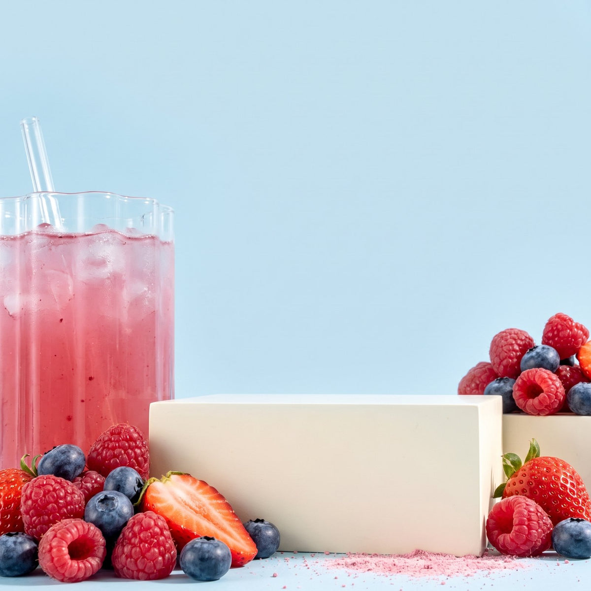 OhMy! Skin & Glow Berry mit Beerendrink und frischen Beeren